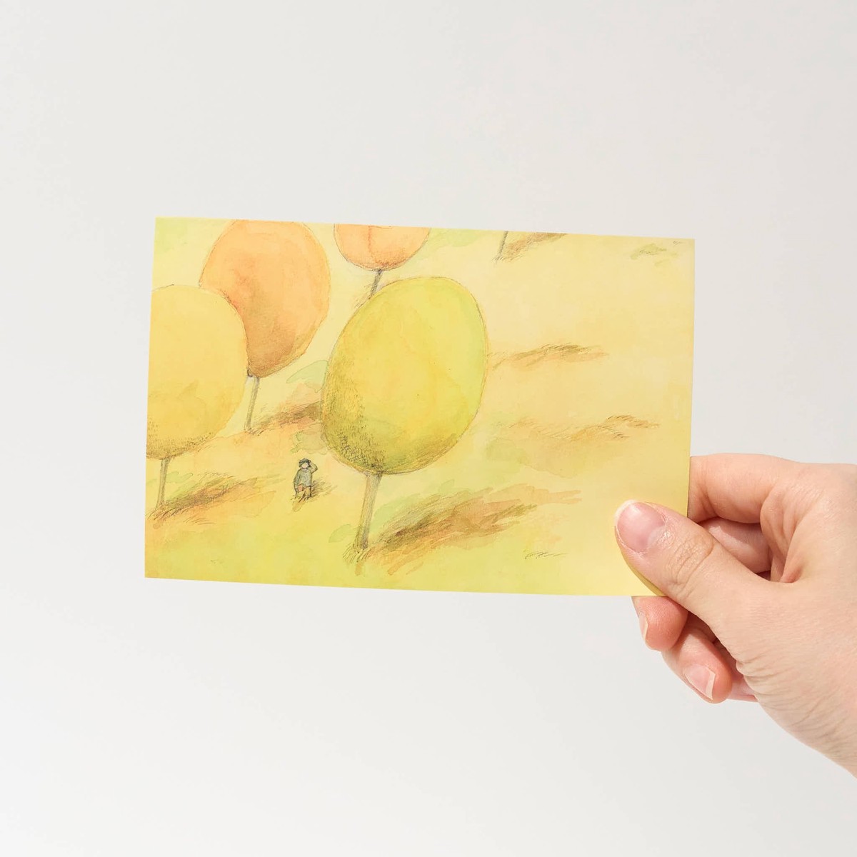 "Aisatsu" Postcard by Akari / Bungu