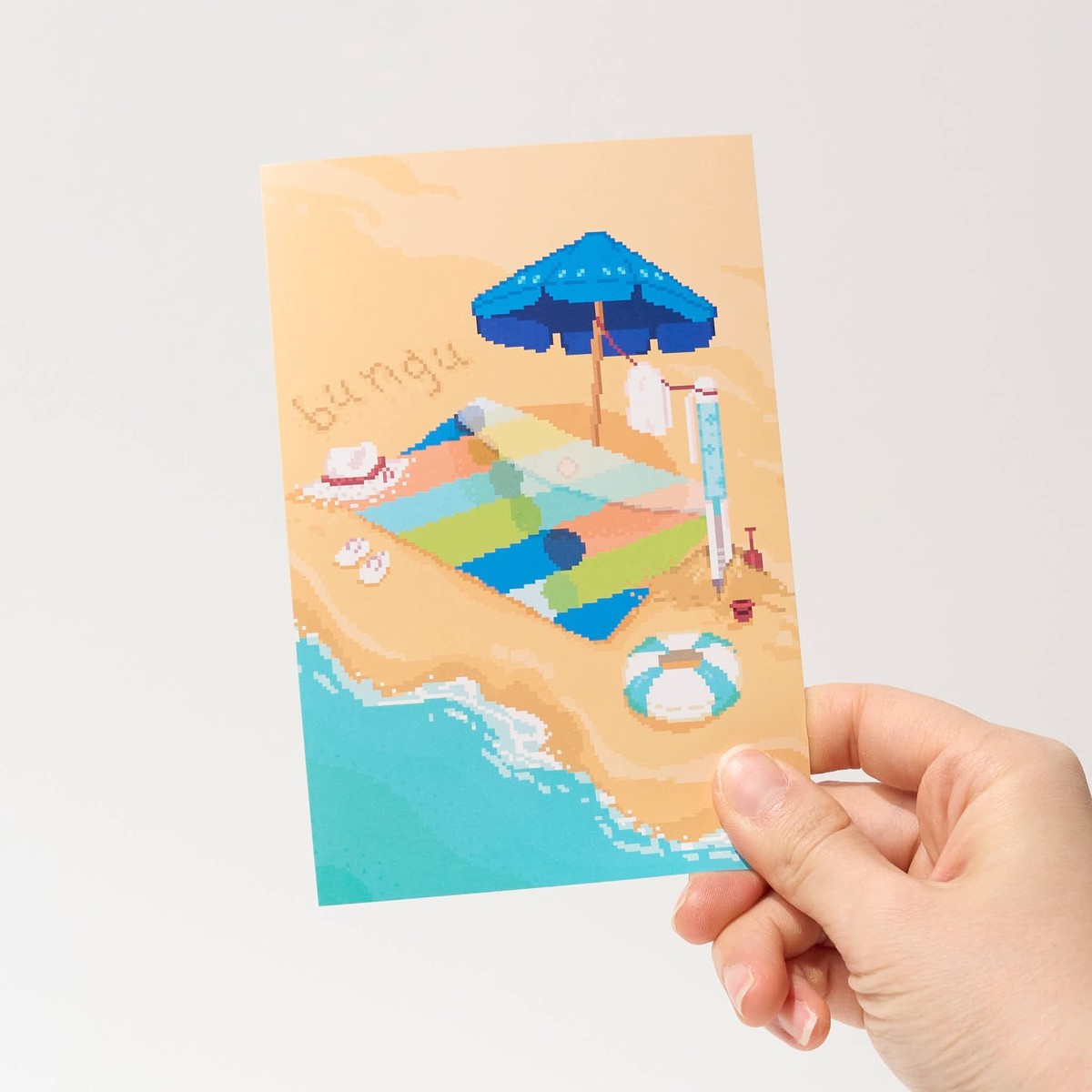 "Beachside Daydreams" Postcard by Angelyn / Bungu