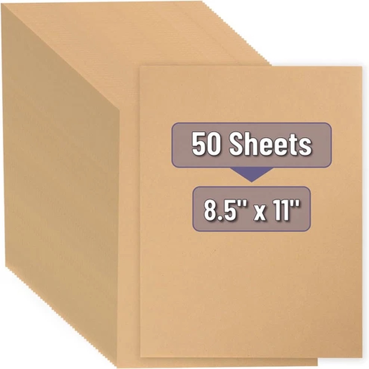 - Kraft Paper Sheets, 8.5"x 11", 50 Pack, Brown  Paper | Rustic Brown Sta